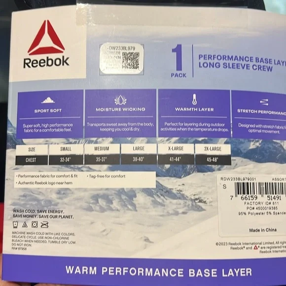 Reebok Women's Base Layer Long Sleeve Top - Picture 5 of 8